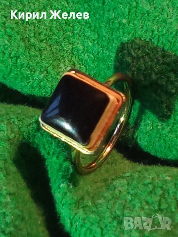 СТАР СРЕБРИСТ РЕТРО ХЕНД МЕЙД АРТ ПРЪСТЕН МЕТАЛ и КЕРАМИКА 27634, снимка 8 - Пръстени - 37419065