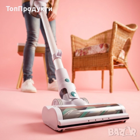 Безжична прахосмукачка Solac Turbobat Power - С HEPA филтър и LED четка, снимка 3 - Прахосмукачки - 52988869
