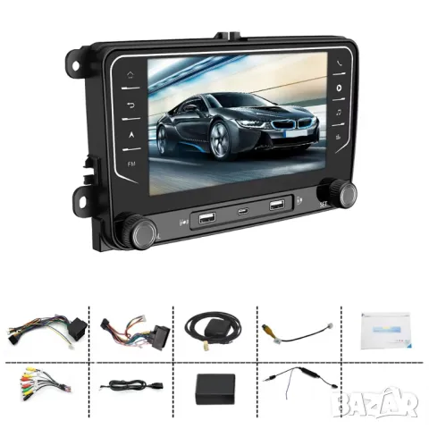7” 2-DIN мултимедия за Volkswagen-SEAT-Skoda. Android 14, RDS, 64GB ROM, RAM 4GB DDR3 , снимка 4 - Аксесоари и консумативи - 49579981