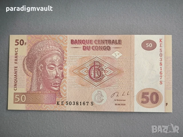 Банкнота - Конго - 50 франка UNC | 2020г.