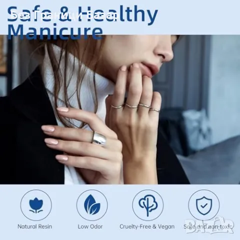 Нов комплект Гел за изграждане на нокти маникюр 9 цвята с база и топ лак , снимка 4 - Продукти за маникюр - 48893375