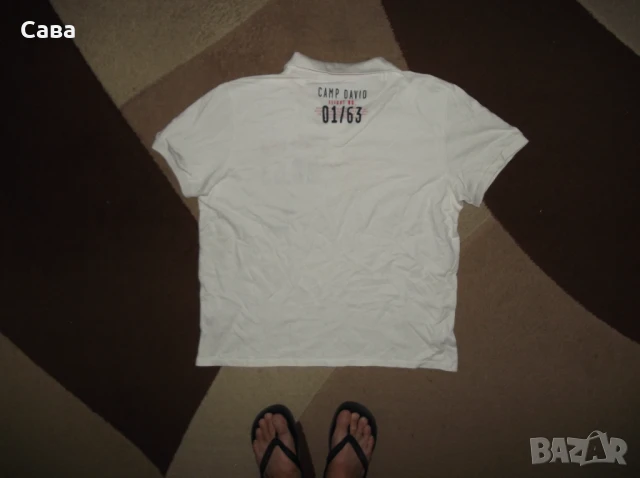 Тениски  CAMP DAVID  мъжки,ХЛ-2ХЛ  /черна,бяла,червена/, снимка 14 - Тениски - 46983321