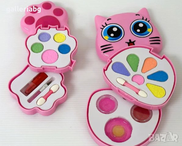 Детски комплект за гримиране, палитра с коте , снимка 3 - Други - 40301682