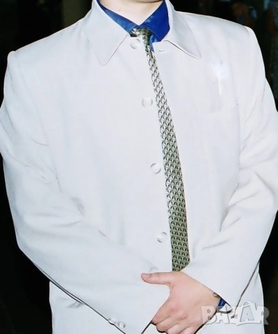 Костюм мъжки спортно елегантен размер М, снимка 4 - Костюми - 53531323