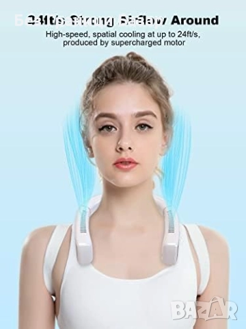 Нов Преносим сгъваем вентилатор за врата 5000mAh с LED дисплей за спорт пътуване, снимка 4 - Други спортове - 51632464