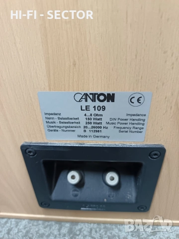 Canton LE 109 тонколони , снимка 7 - Тонколони - 53451034