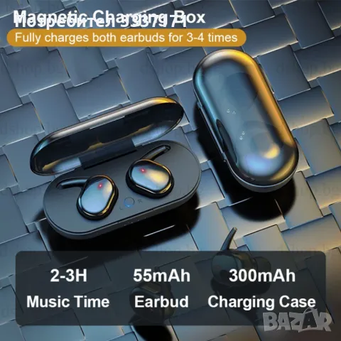 Bluetooth 5.0 безжични стерео слушалки слушалки Y30