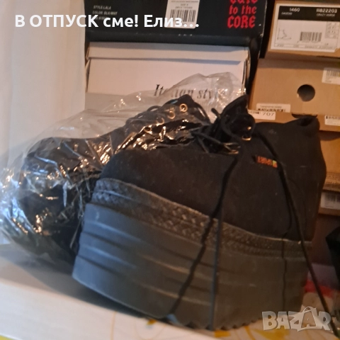 Обувки високи.. на голяма висока платформа. Готик електро, снимка 2 - Дамски боти - 51773765