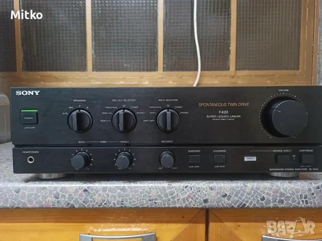 Sony TA-F420 стерео ТОП ЦЕНА , снимка 2 - Ресийвъри, усилватели, смесителни пултове - 56188075