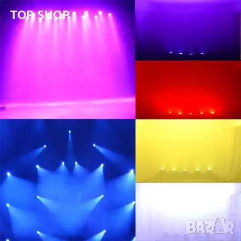Lixada DMX-512 DJ Led Сценична Парти лампа с въртяща глава RGBW LED Stage Ligfht, снимка 7 - Прожектори - 49092987