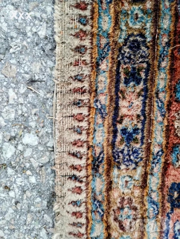 Ръчно тъкан вълнен персийски килим.Ирански.Антика за ценители., снимка 8 - Килими - 51007364