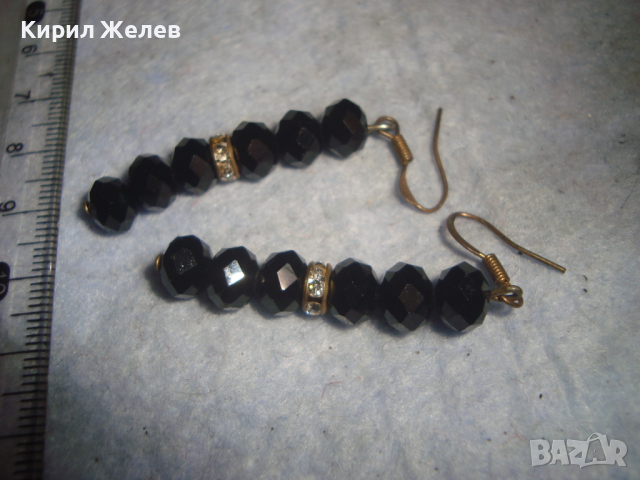 ЕФЕКТНИ КРИСТАЛНИ ФАСЕТИРАНИ ОБЕЦИ - СТИЛНО ВЕЧЕРНО АРТ БИЖУ 34453, снимка 3 - Обеци - 36466463