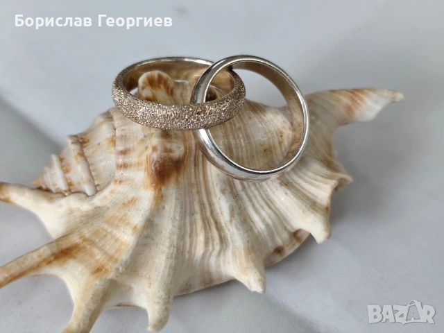Двоен Сребърен пръстен 925 Bastian , снимка 2 - Пръстени - 53590829