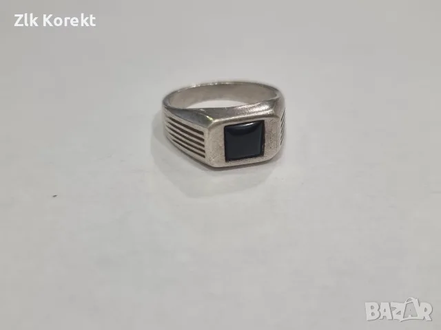 Мъжки сребърен пръстен, снимка 3 - Пръстени - 55990983