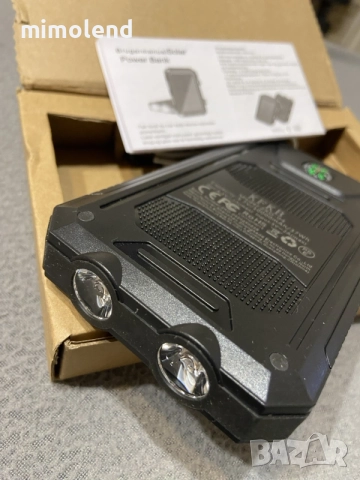 10000mAh слънчева мобилна външна батерия, снимка 5 - Външни батерии - 54661148