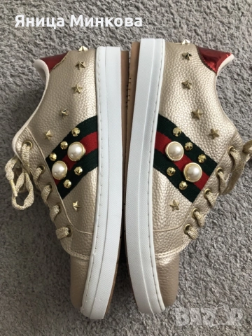 Дамски кецове Gucci- реплика, снимка 6 - Кецове - 56099644
