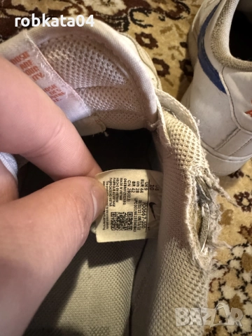 Nike Air Force 1 White/Blue – 44 номер – Оригинални, снимка 5 - Маратонки - 56269366