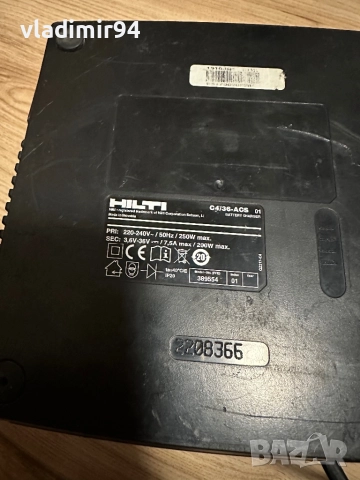 Hilti c4/36-acs Зарядно, снимка 4 - Други инструменти - 52695362