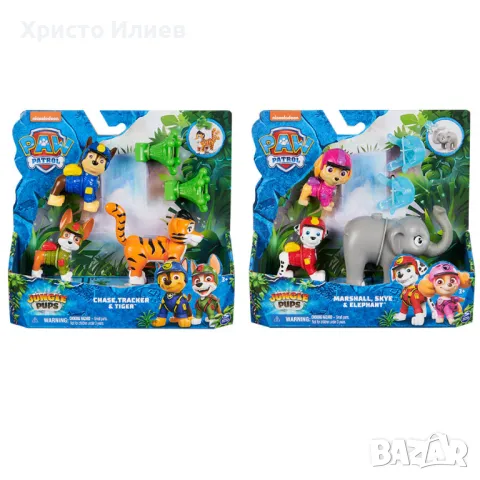 Комплект фигури кученца Paw Patrol Jungle Pups Маршал и Скай Пес Патрул, снимка 11 - Фигурки - 48796170