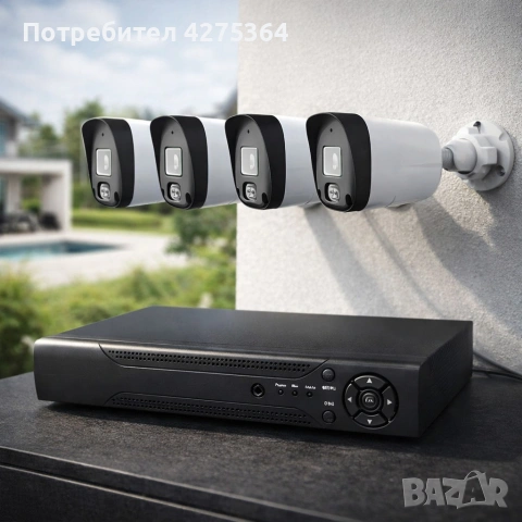 Професионален комплект за сигурност с 4 камери IP67 YL-806B, снимка 2 - Комплекти за видеонаблюдение - 53412075