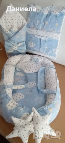 Обиколник от възглавнички за бебешко креватче , снимка 9 - Спално бельо и завивки - 35897851