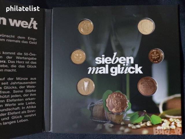 Комплектен сет - позлатени 7 монети с животни, снимка 2 - Нумизматика и бонистика - 44422797