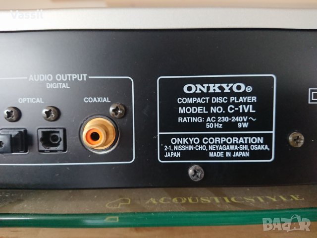 ONKYO C-VL1 CD Player висок клас hi-fi, снимка 11 - Аудиосистеми - 34497796