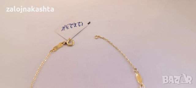 Нова-Златна гривна-0,89гр/14кр, снимка 5 - Гривни - 52735921