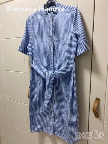 RALPH LAUREN Wilda striped shirt dress, размер 4 (S/M), снимка 4 - Рокли - 51114374