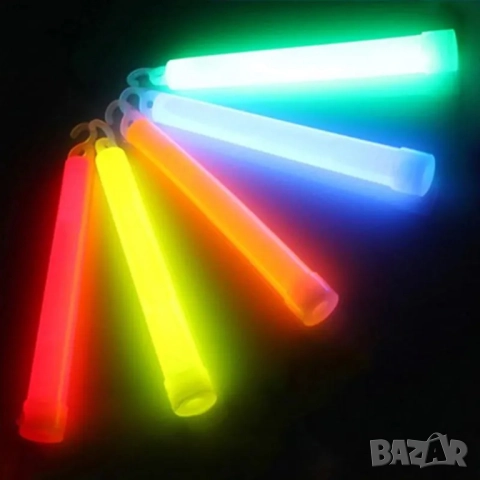 Светещи пръчки с кука, 6 инча