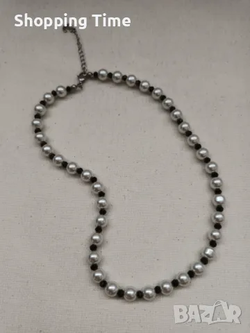 НОВО колие ръчна изработка от японски мъниста, стъклени перли и неръджаема стомана, Спиди/лично пр