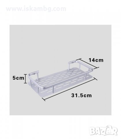 САМОЗАЛЕПВАЩА ЕТАЖЕРКА ЗА БАНЯ, АЛУМИНИЕВА - код 2501, снимка 4 - Други стоки за дома - 33938149