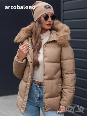 NORDKOLL Дамско зимно яке с качулка, 3цвята , снимка 2 - Якета - 48264585