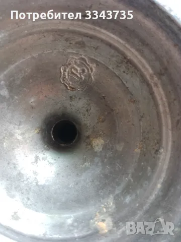 Голям бокал за вино калаена сплав., снимка 2 - Антикварни и старинни предмети - 50232398