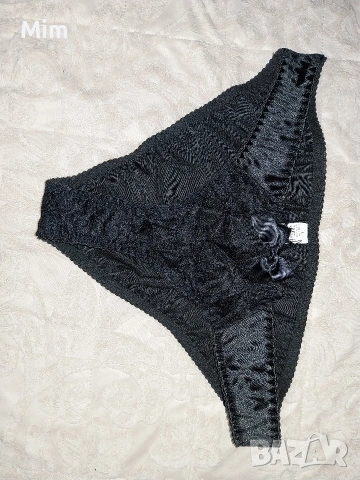 L Сатенени бикини в черно/ червено и маслено зелено , снимка 6 - Бельо - 53207811