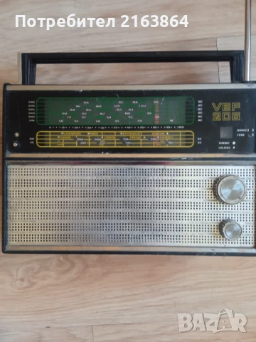 Ретро радио VEF 206, снимка 2 - Радиокасетофони, транзистори - 50852810