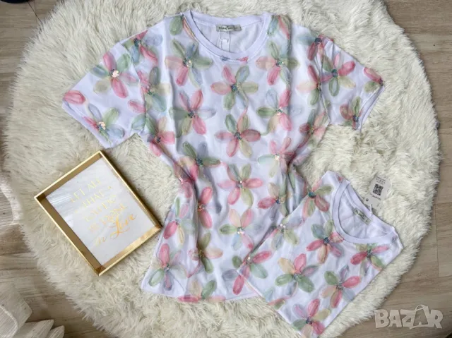 памучни дамски тениски , снимка 2 - Тениски - 50407999