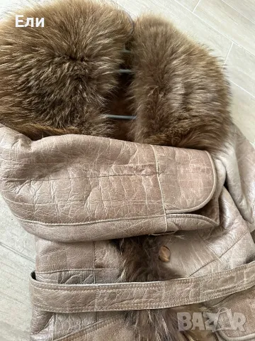 Кожено палто🌹, снимка 3 - Палта, манта - 47566483