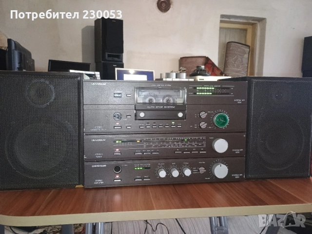 Система ,,Universum" 3 компонентна дек, тунер, усилвател + оригиналните тонколони