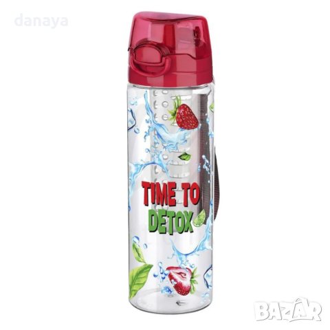 4088 Бутилка за вода с инфузер за плодове Detox, 700мл, снимка 3 - Чаши - 42534984