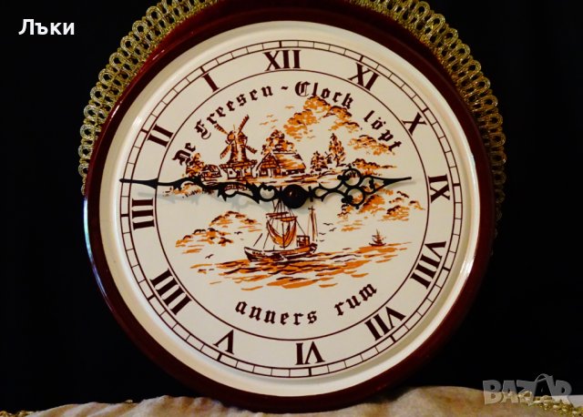 Порцеланов стенен часовник Schatz,обратно броене. , снимка 1 - Антикварни и старинни предмети - 41865383