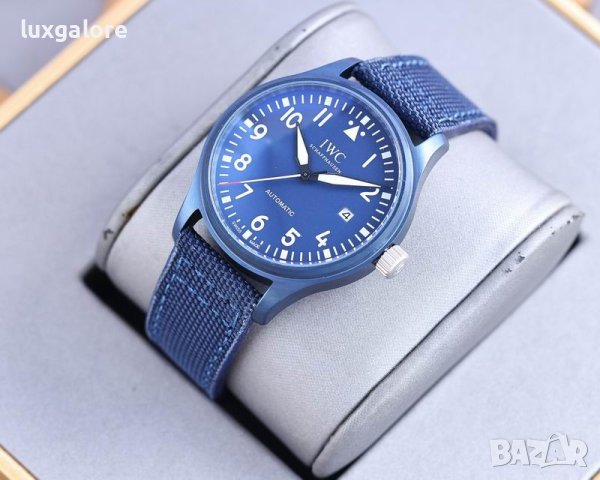 Мъжки часовник IWC Pilot's Laureus Sport for Good с автоматичен механизъм, снимка 6 - Мъжки - 41892430