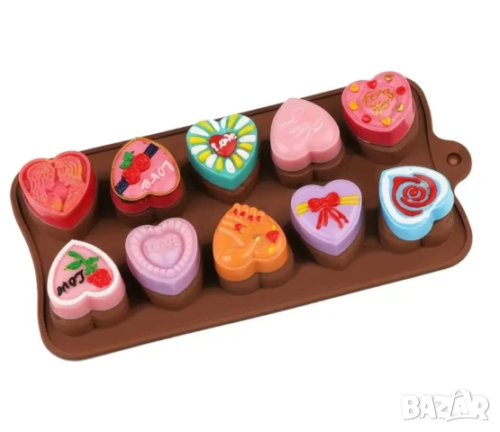 Молд сърца , снимка 2 - Форми - 50582021