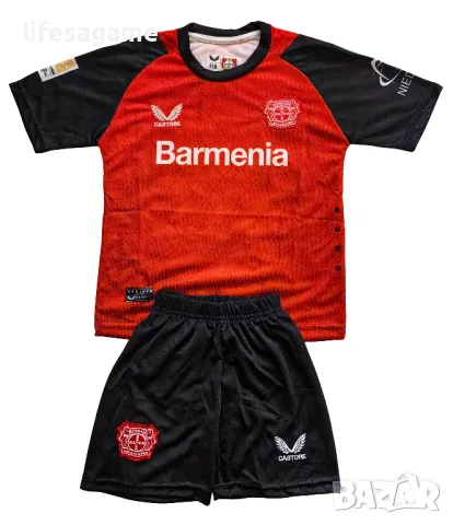 Детски футболен екип Байер Леверкузен Вирц комплект тениска и къси панталони Bayer Leverkusen Wirtz, снимка 2 - Детски комплекти - 48718231