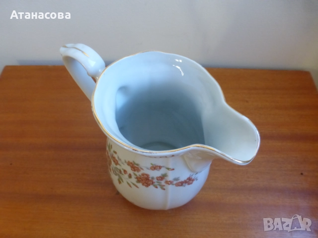 Кана български порцелан Коста Йорданов Видин 1960 г 1, снимка 6 - Аксесоари за кухня - 52415215