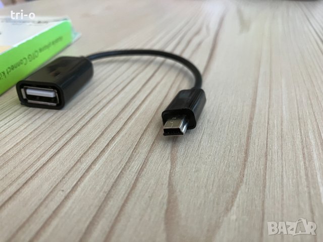 OTG USB-кабел за данни USB-А женско към USB-B micro мъжко 10см., снимка 3 - Друга електроника - 41703787