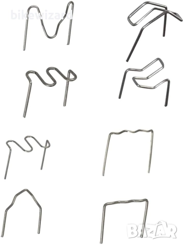 800 бр. скоби за пластмасови заваръчни ремонтни пирони за ремонт на брони – различни размери 