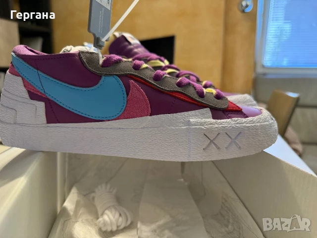 Nike x Sacai x KAWS кожени кецове, снимка 9 - Маратонки - 50679344