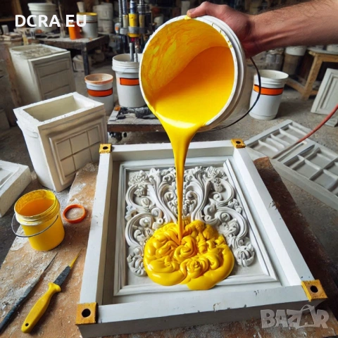 Силикон за форми RTV-2 – формовъчен, течна гума, Shore 25A, еластичен, 5 кг, снимка 10 - Строителни материали - 53019116