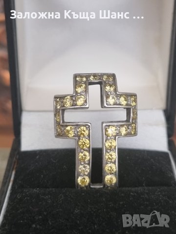 Сребърен кръст , снимка 3 - Колиета, медальони, синджири - 41921494